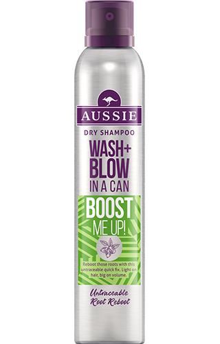 An image of Aussie Wash + Blow Boost Me Up Dry Shampoo bottle