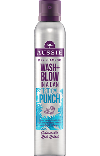 An image of Aussie Wash + Blow Tropical Punch Dry Shampoo bottle