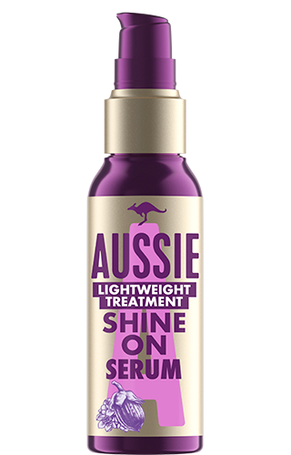 An image of Aussie Shine On Hair Serum bottle