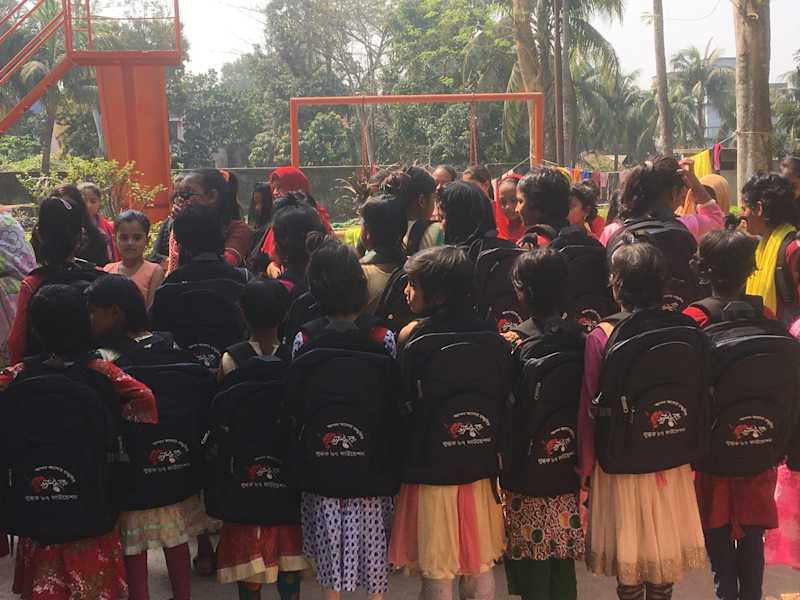 Lubdhok '07 Foundation distributed schoolbags among orphans