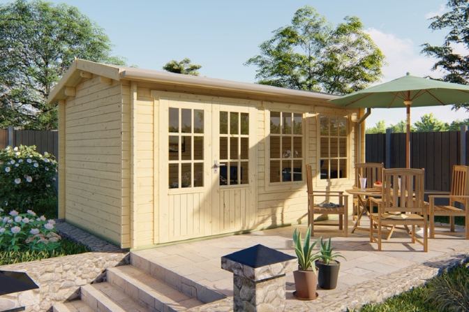 Blokhut 40 mm wanddikte