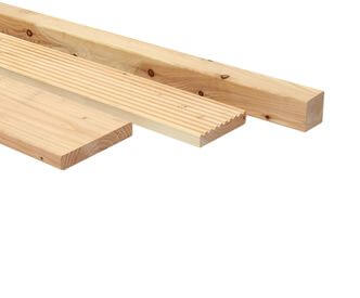 Lariks Douglas geschaafd