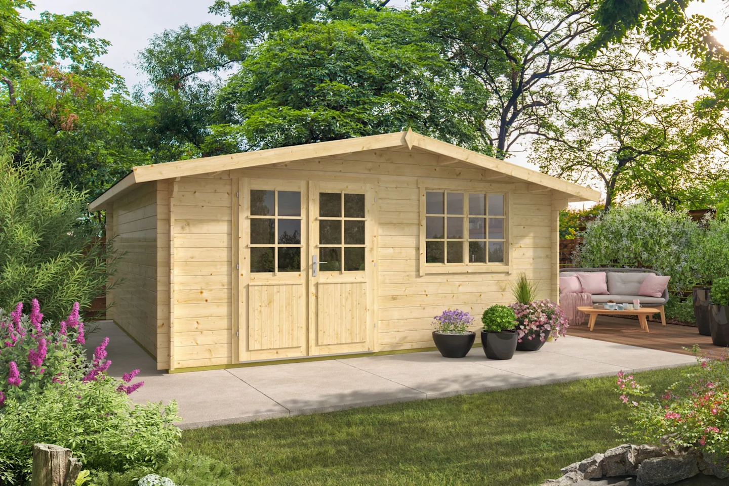 leipzig log cabin