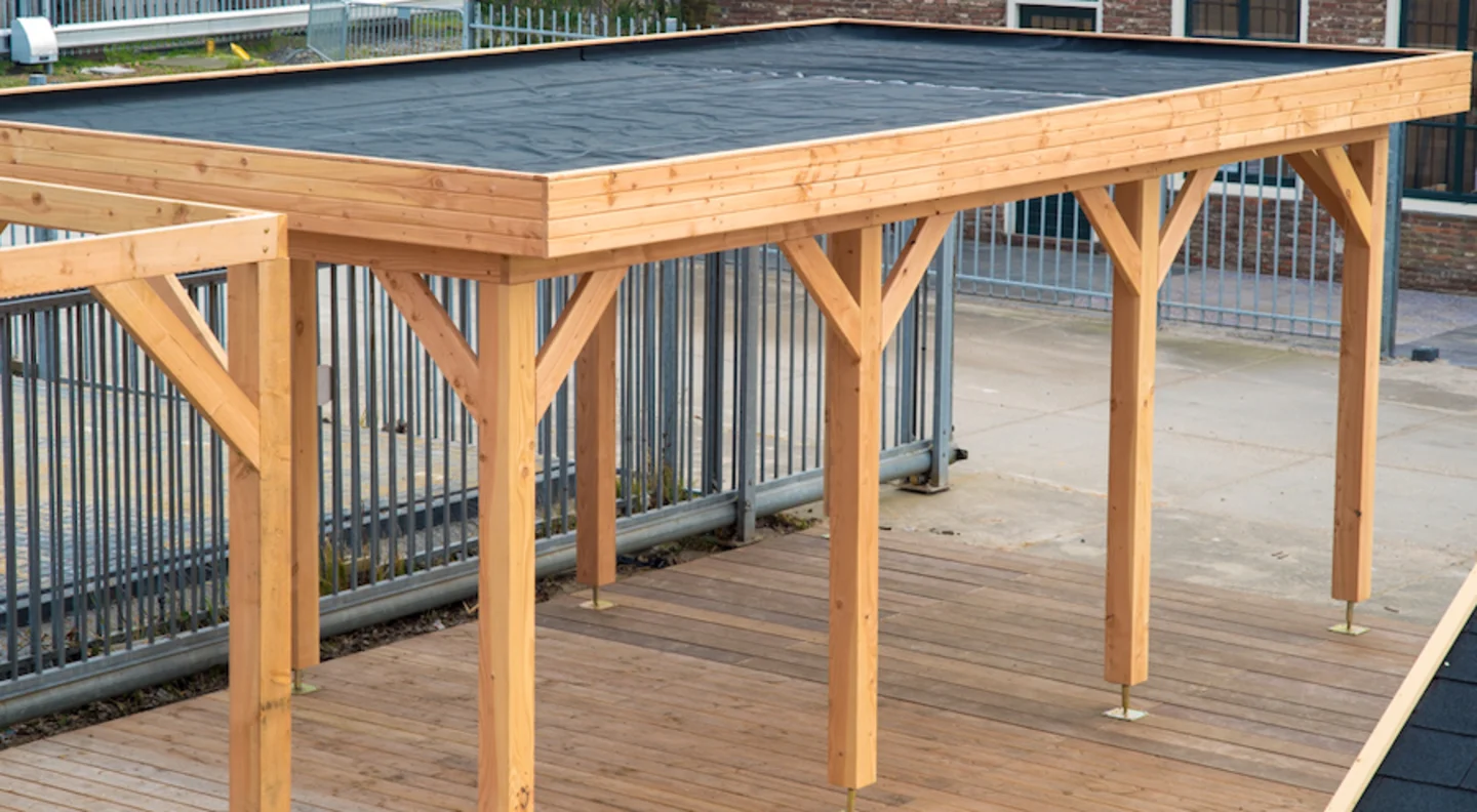Epdm dakbedekking overkapping