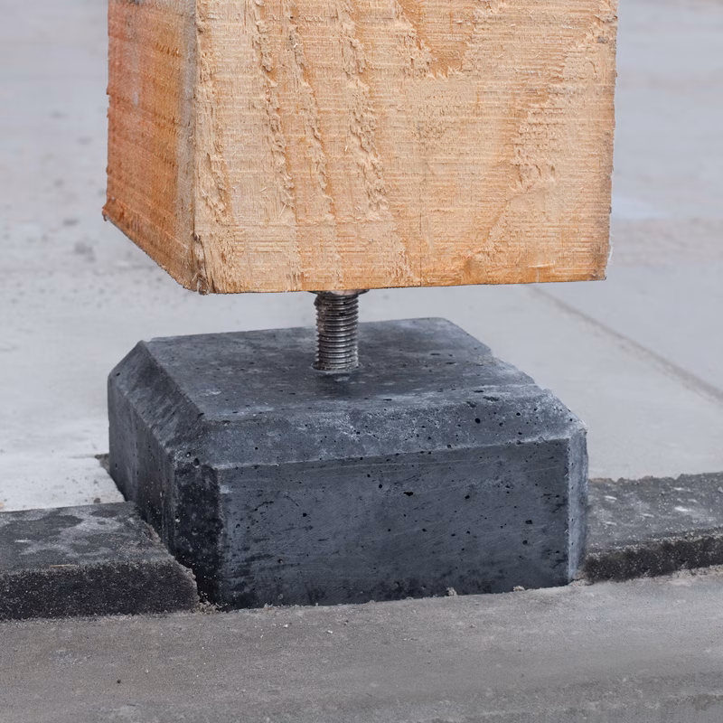 concrete foundation posts