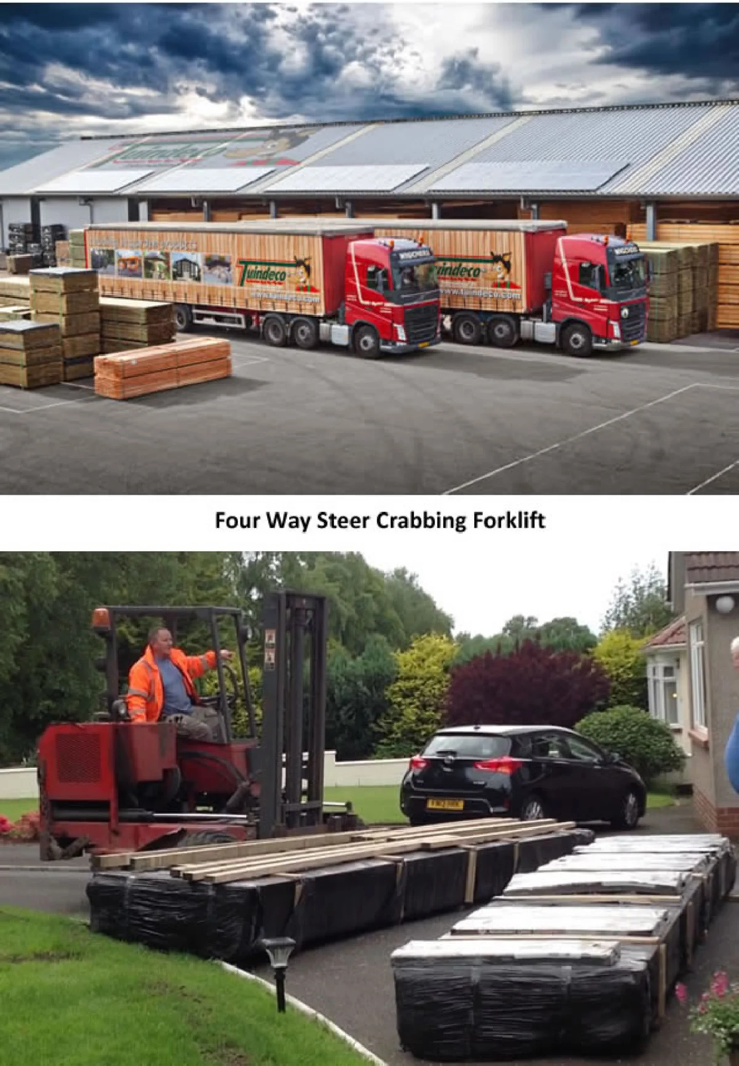 Log cabin delivery