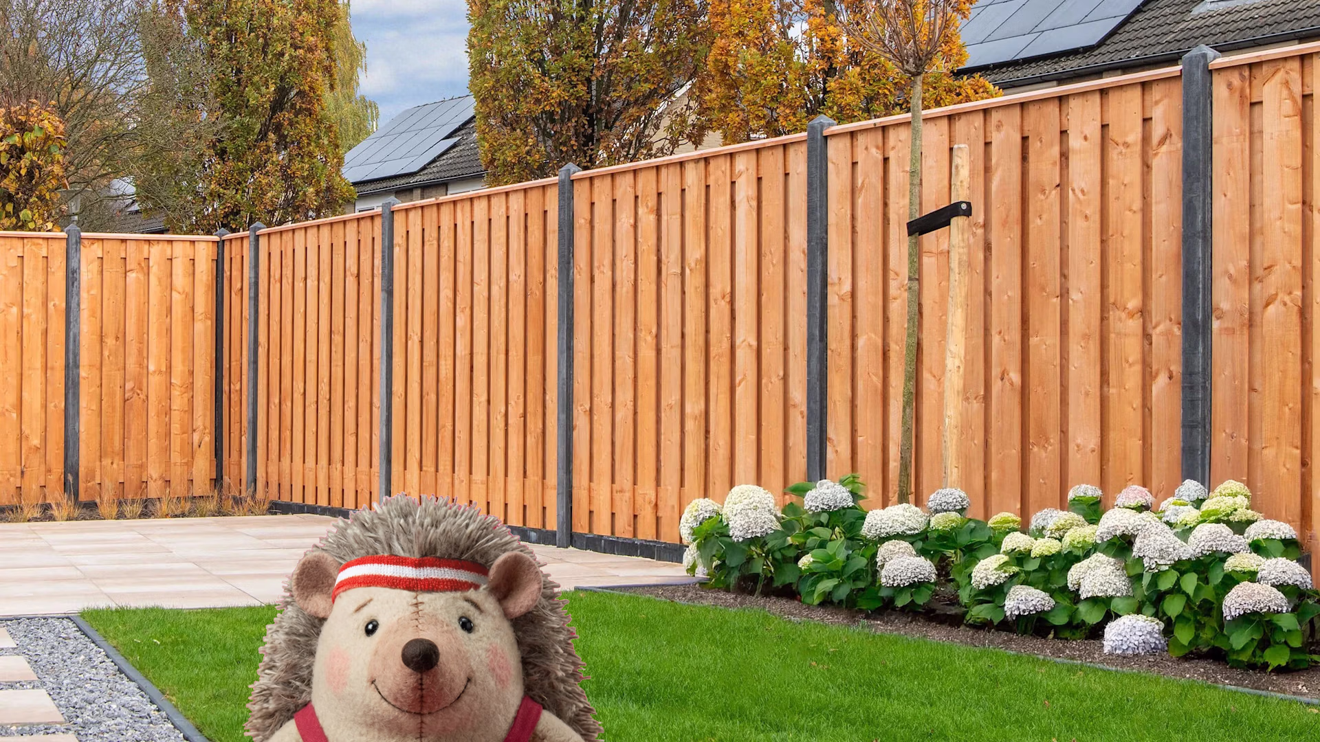 Bakje schutting hardlopers