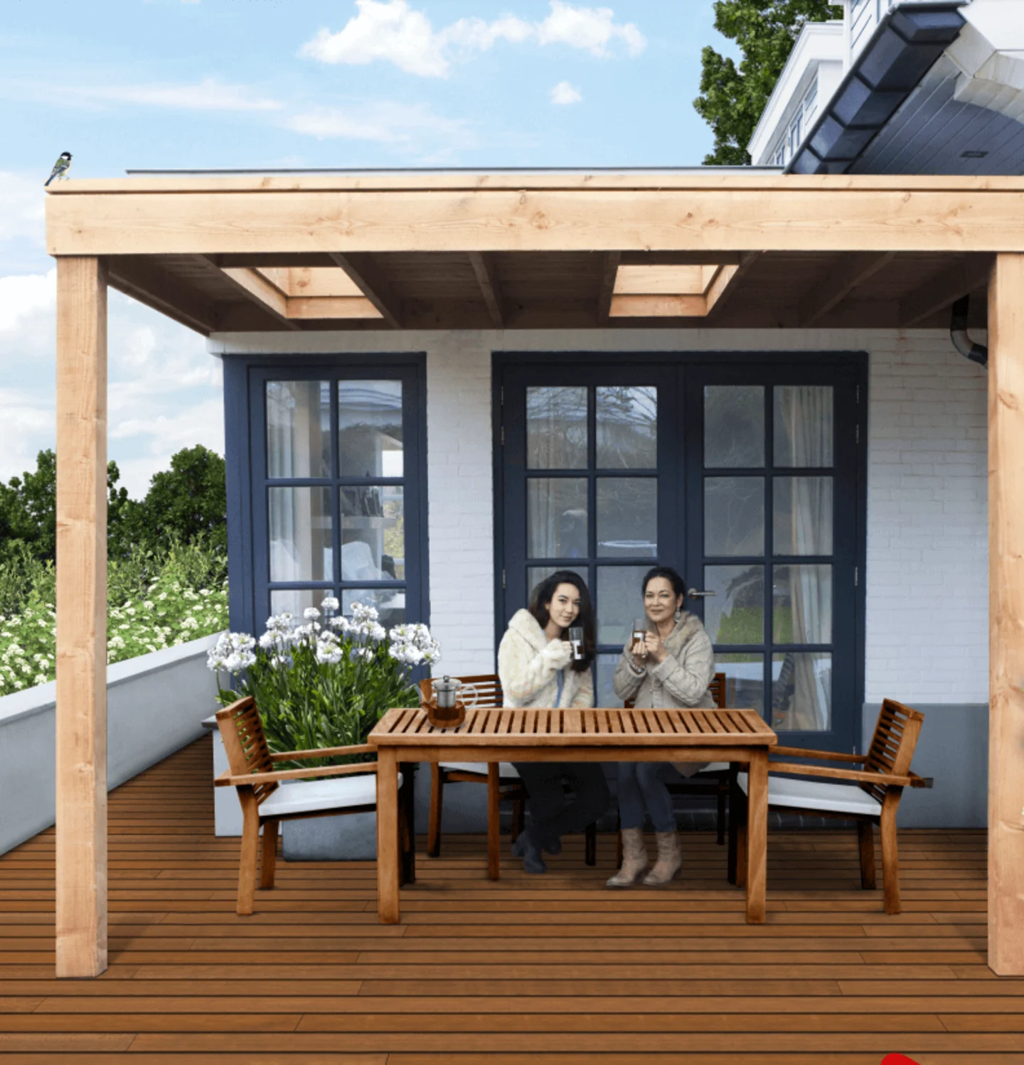 lichtkoepel veranda