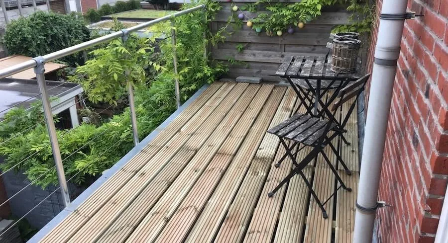 vlonderplank geimpregneerd grenen balkon