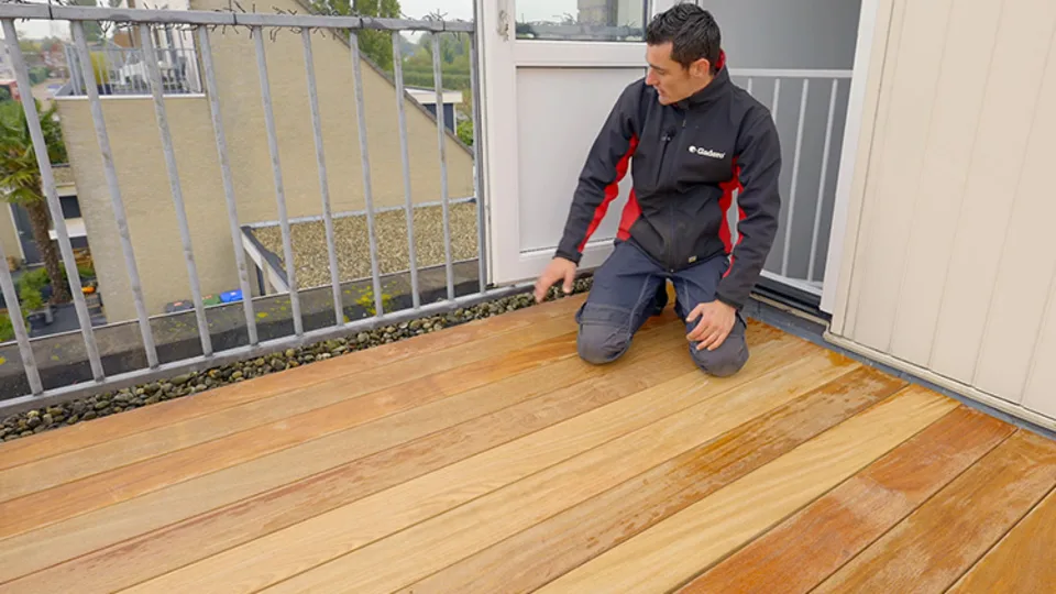 Vlonder op dakterras