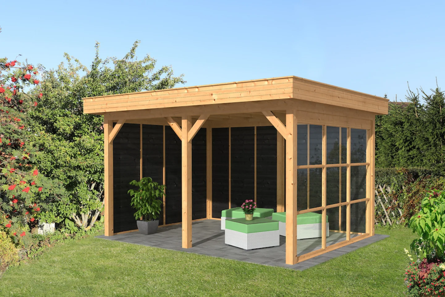 Glaswand module veranda
