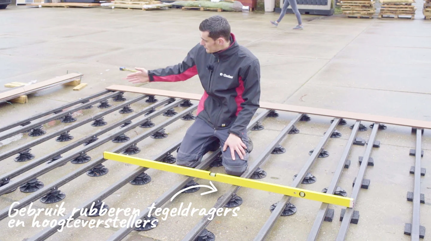 Rubberen tegeldragers