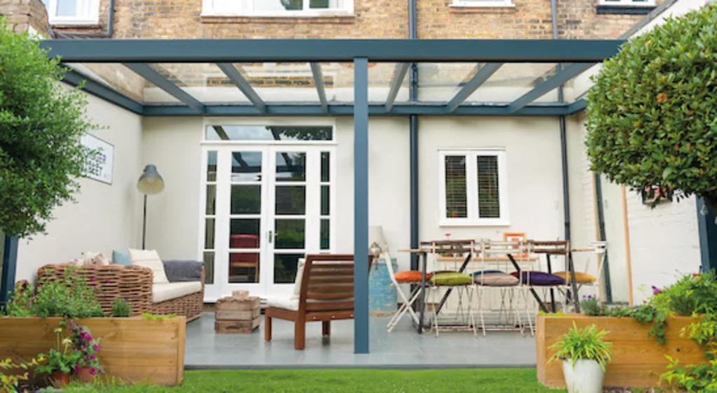 Legend aluminium aanbouw veranda glas dak