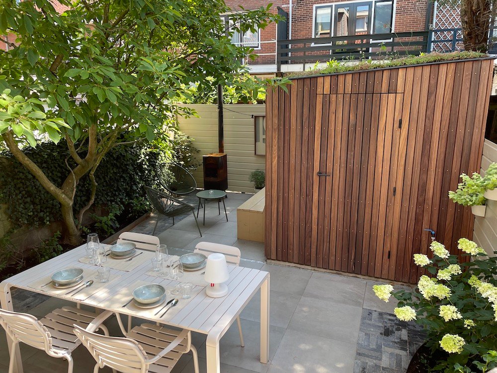 Gevelbekleding Padouk Rhombus