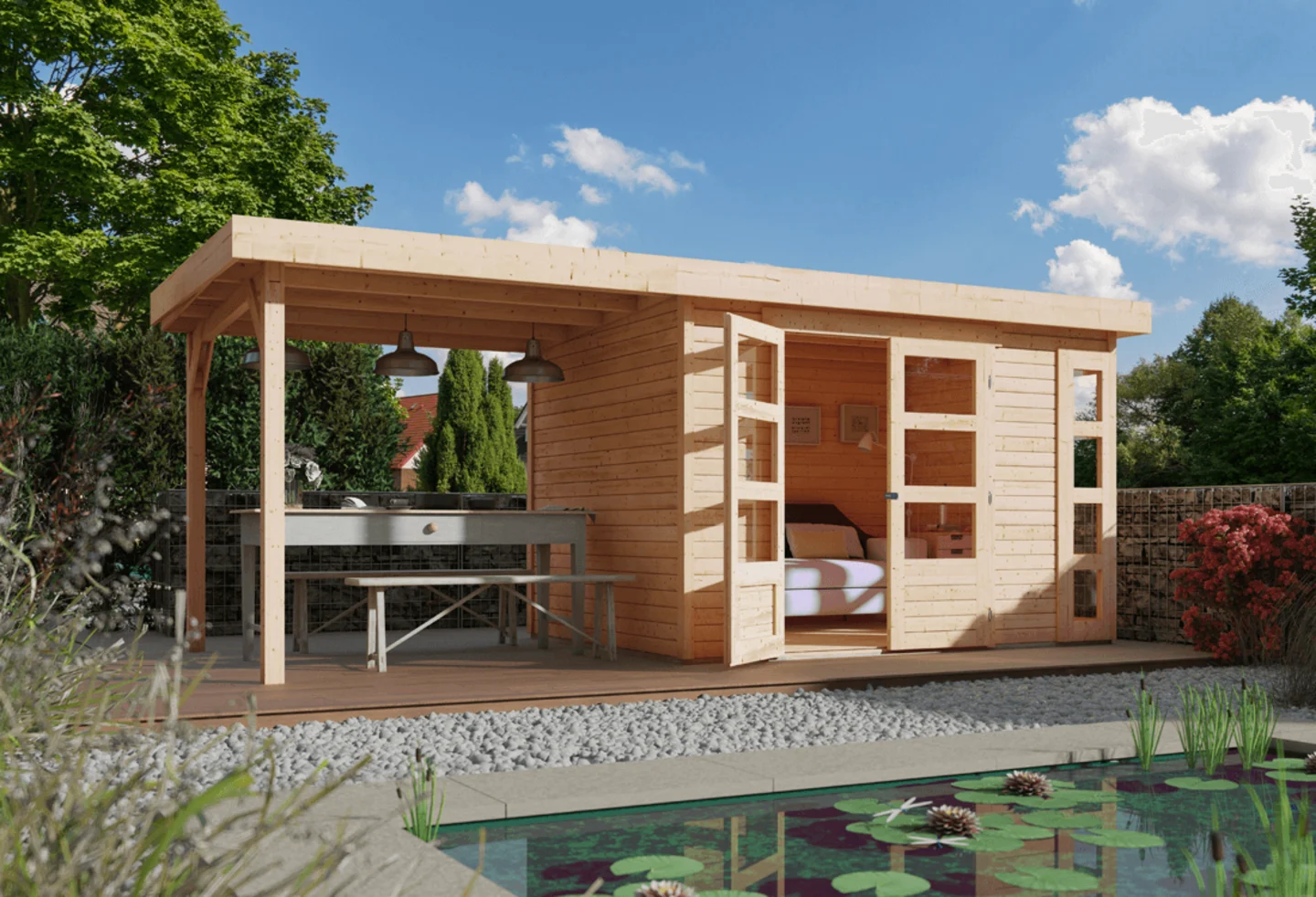 kerko karibu met dakaanbouw sfeerfoto