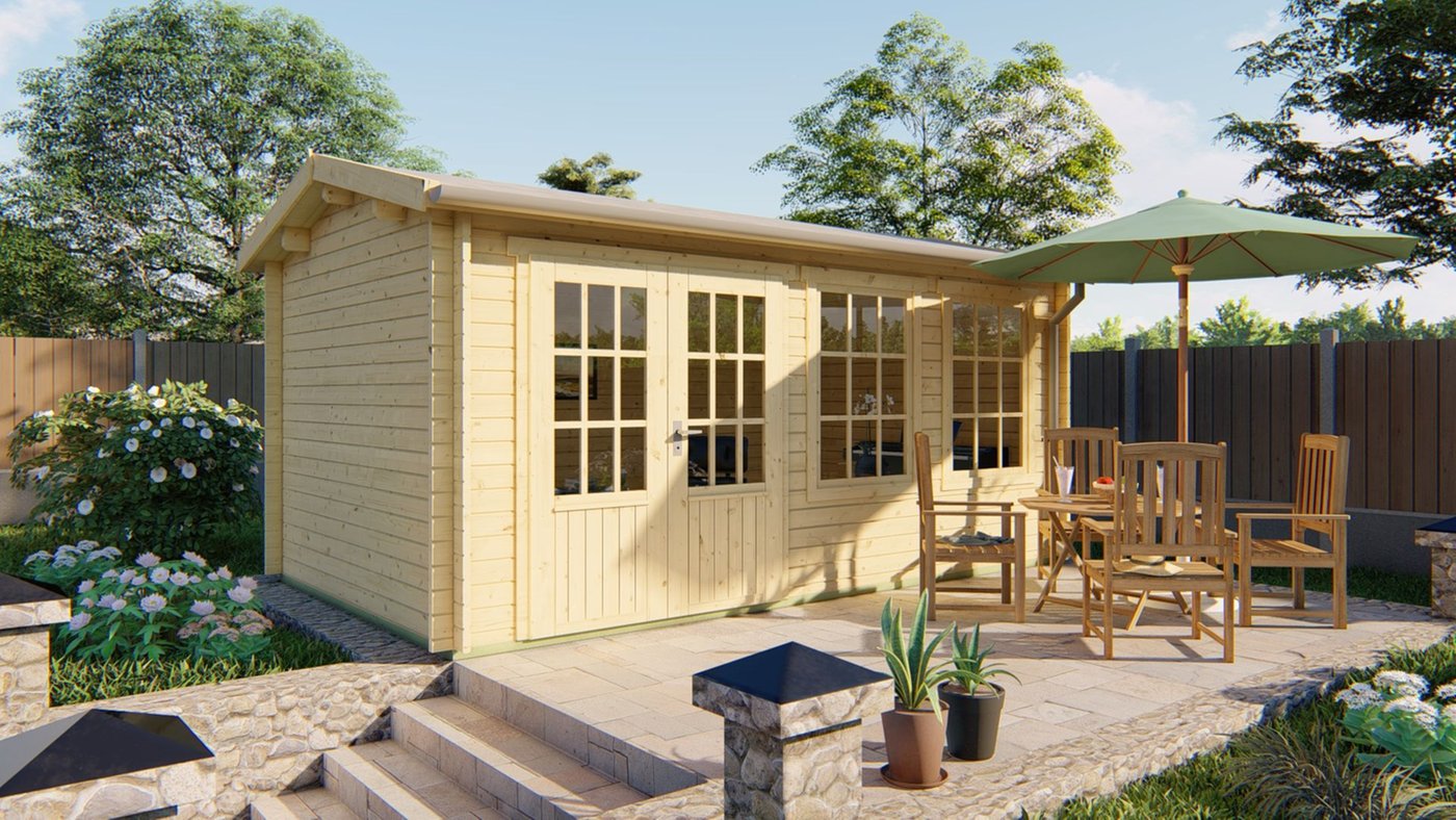 Tuinhuis hobbyruimte