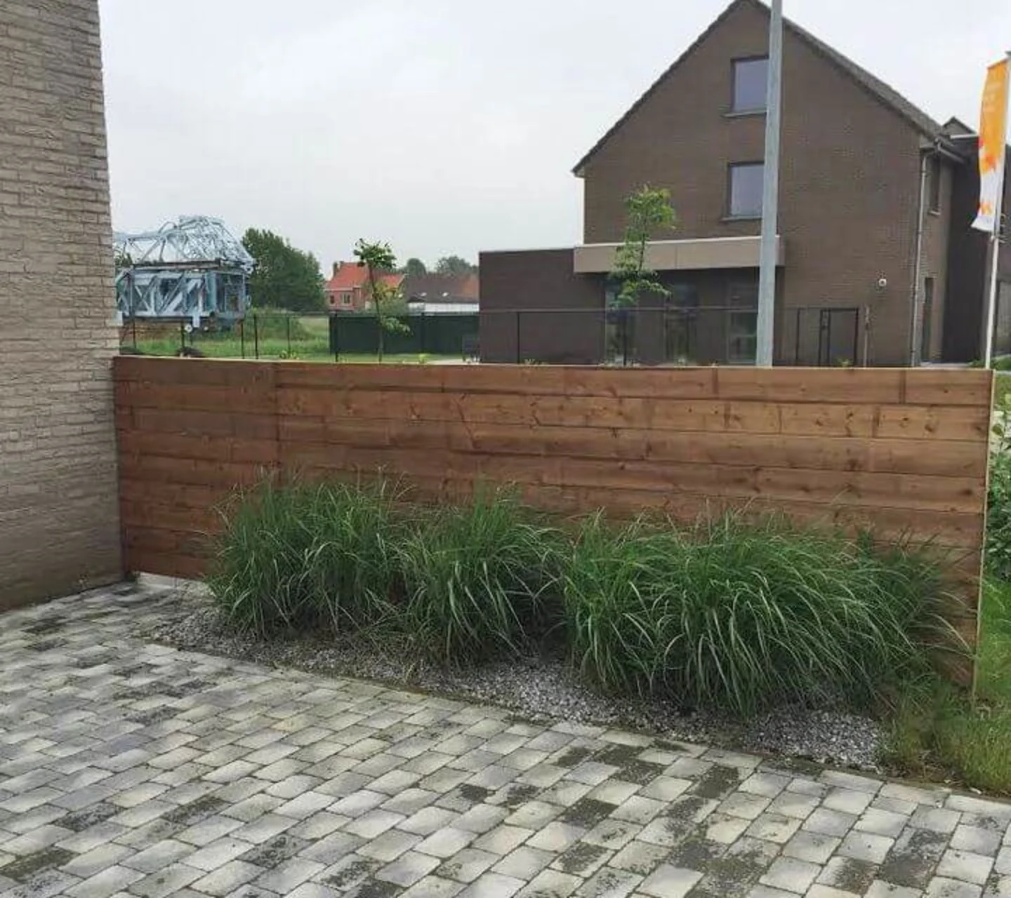 schuttingplank bruin geimpregneerd vuren