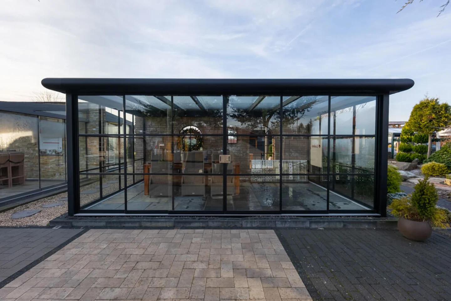 Aluminium veranda flatroof