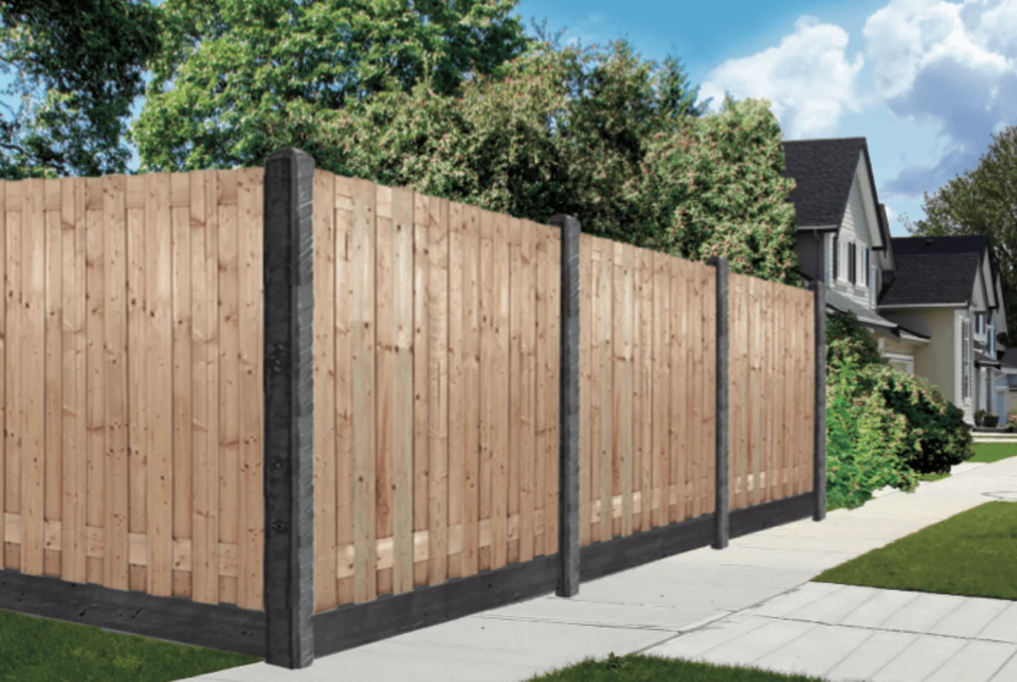 betonpalen antraciet schutting