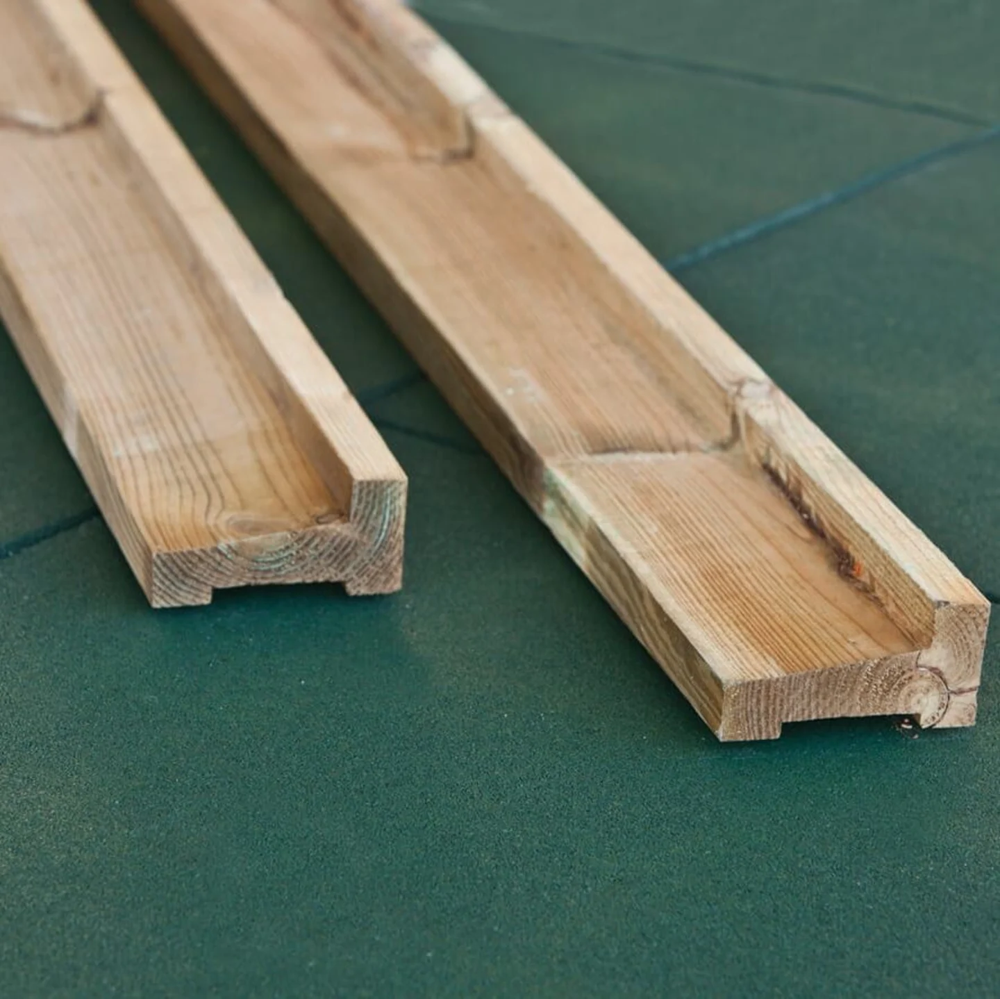 Tanalised foundation beams