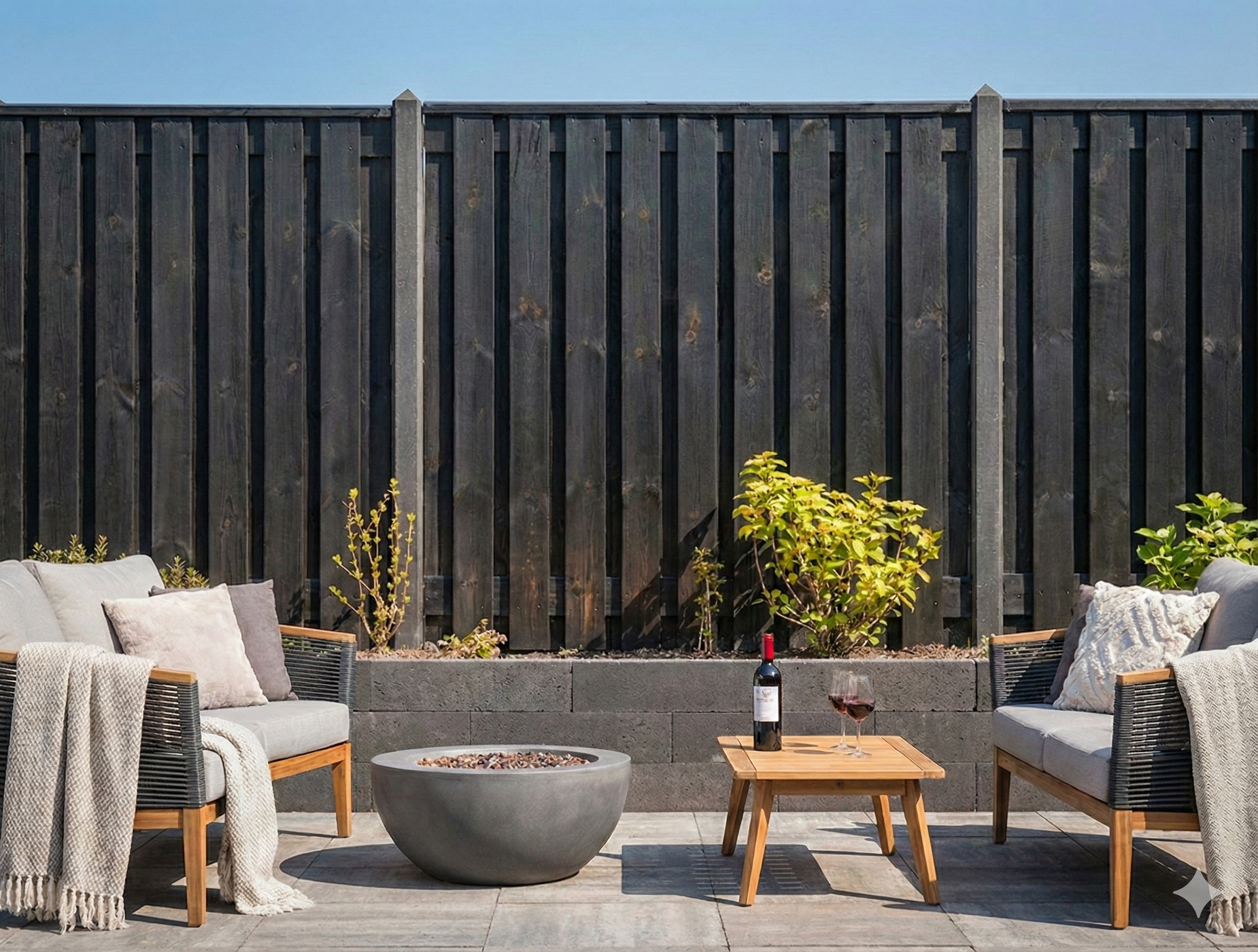 Hout-beton schutting systeem Schelde