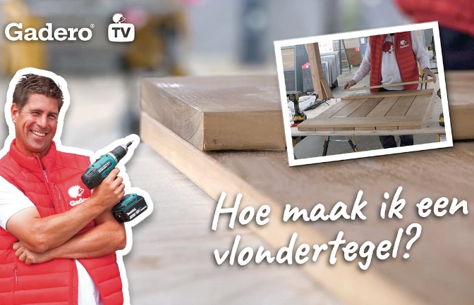 Hoe maak ik een vlondertegel?