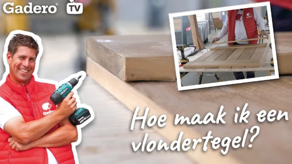 Hoe maak ik een vlondertegel?