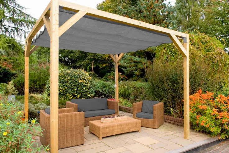 Nesling pergola kit met schoren