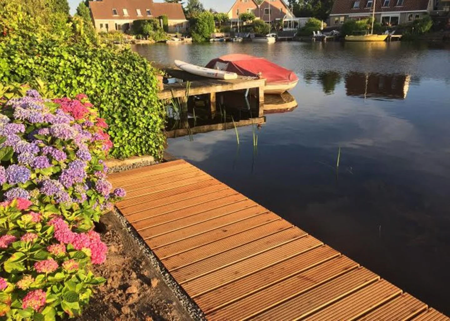 Timber decking porch
