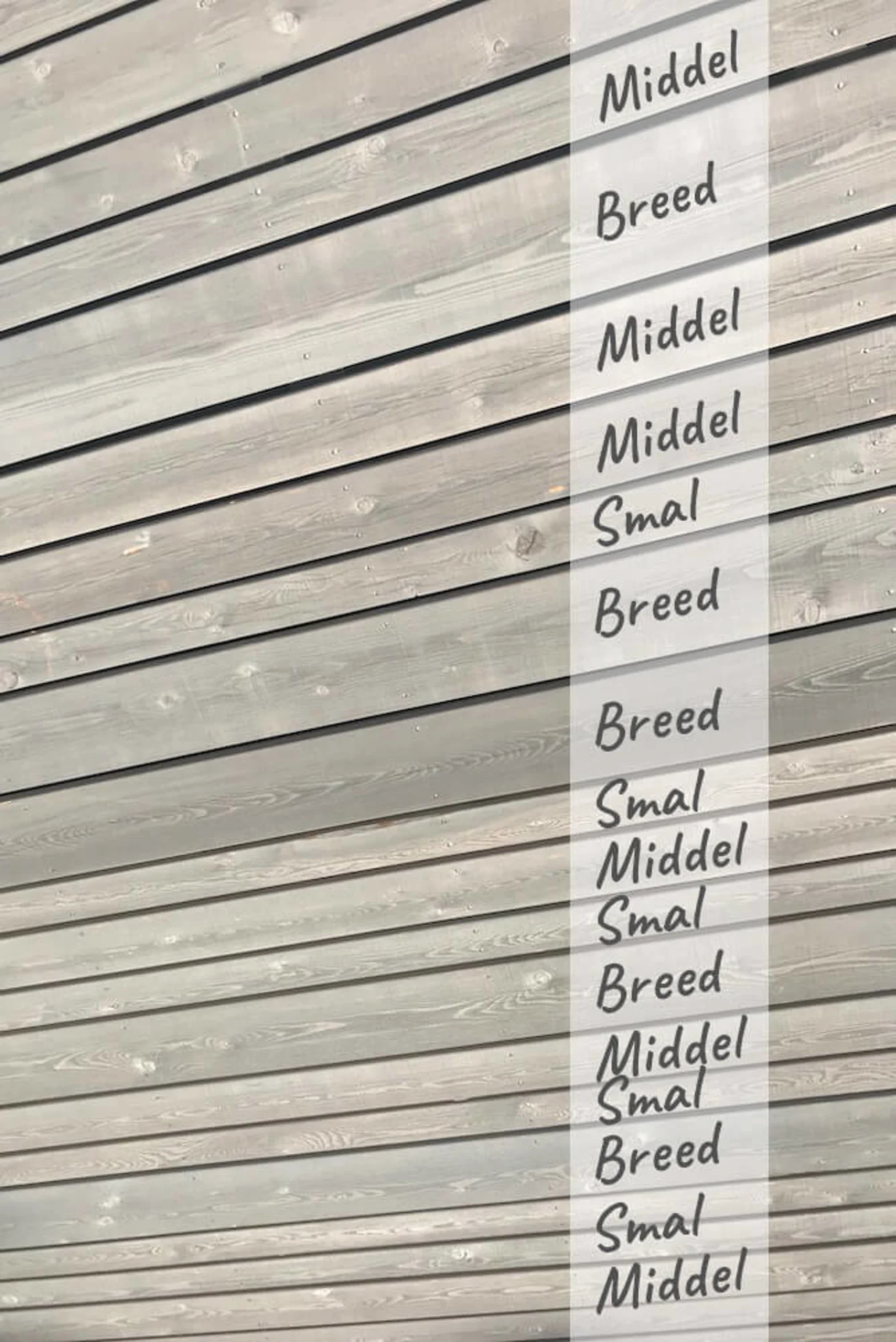 gevelbekleding hout meerdere breedtes hout