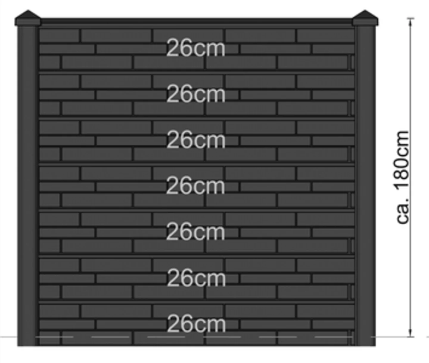 Palissade béton