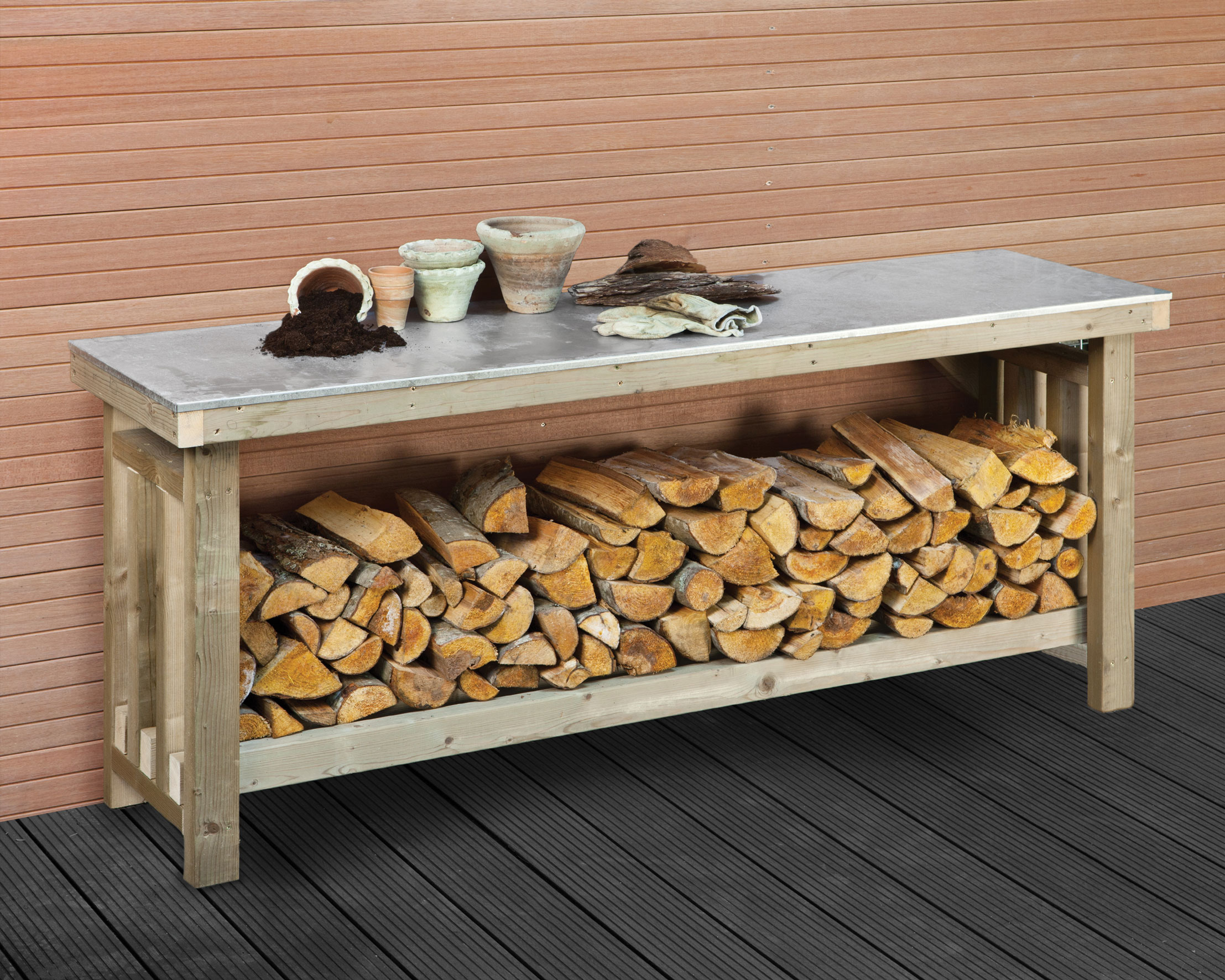 large potting bench