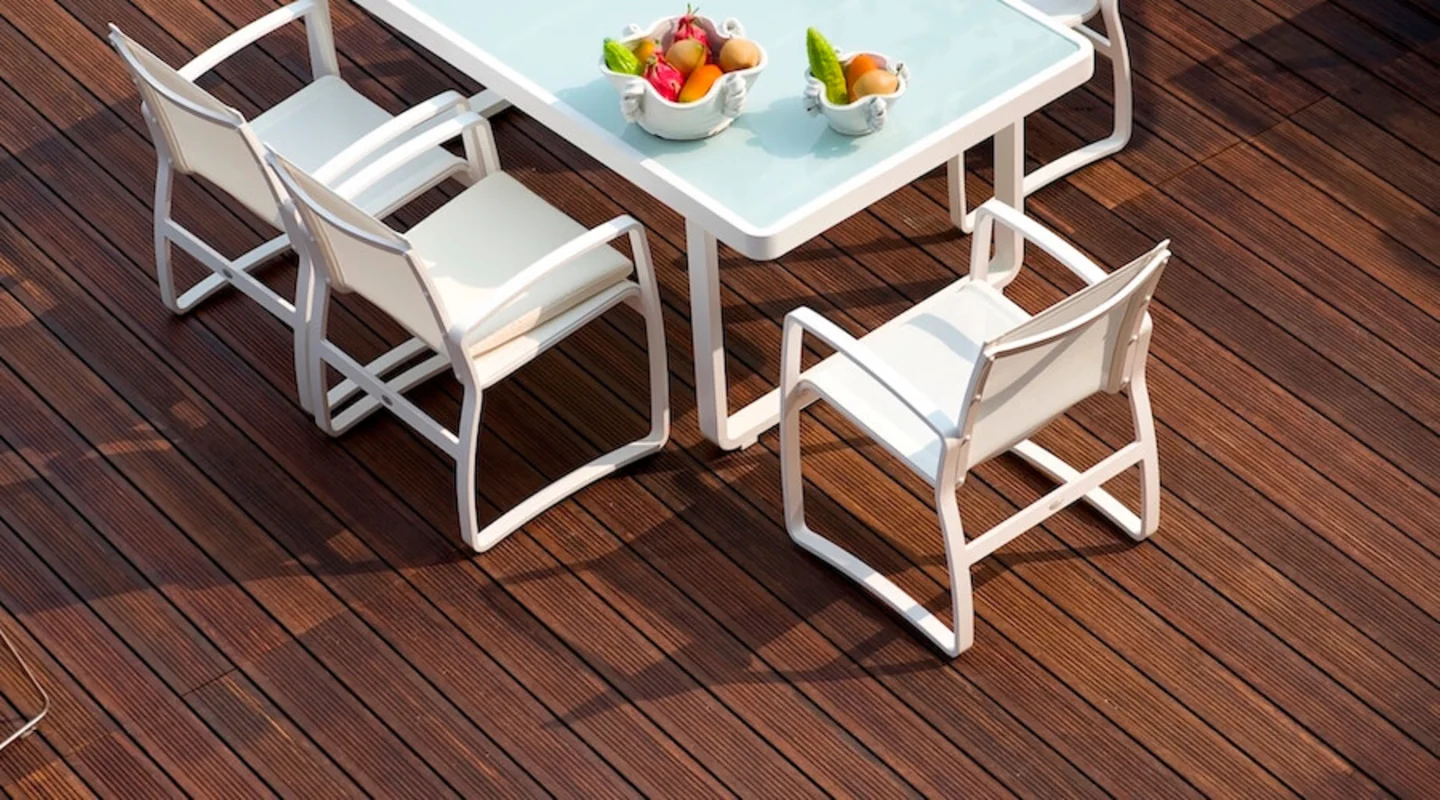 Bamboo terras vlonderplanken thermisch gemodificeerd