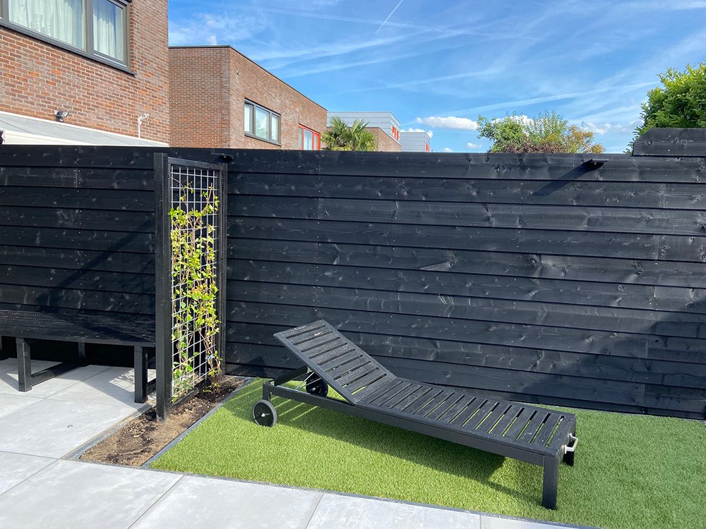 tuinplank zwart 20x200mm douglas