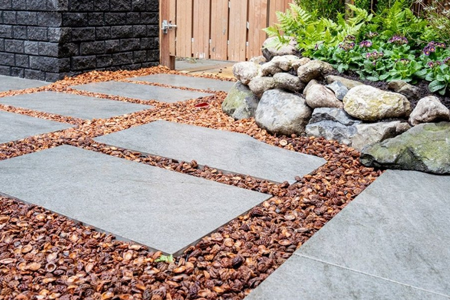 Keramische terrastegel Cera3Line Pietra Serena Grey 60x60x3cm