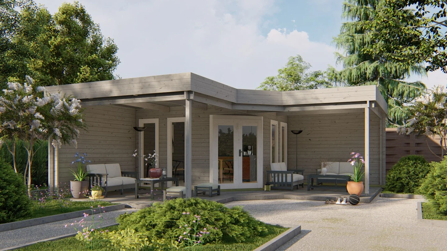 jutka log cabin painted