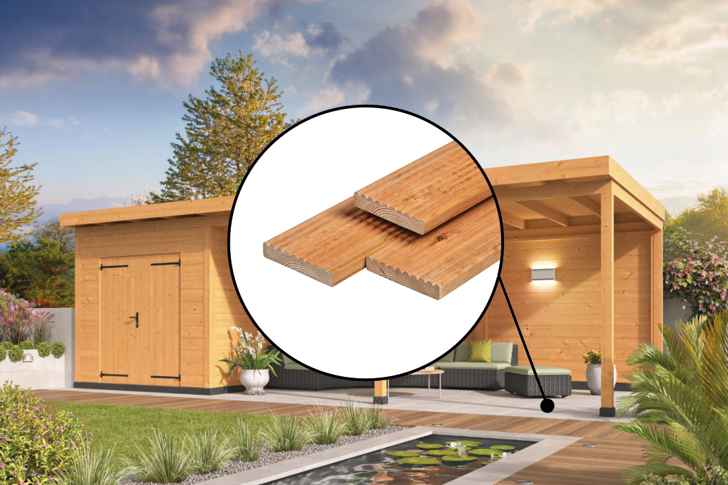 Vlonder onder overkapping