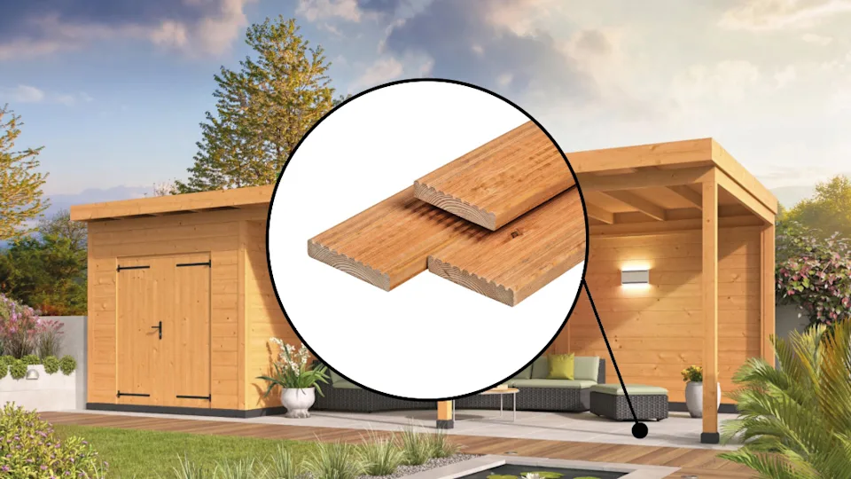 Vlonder onder overkapping