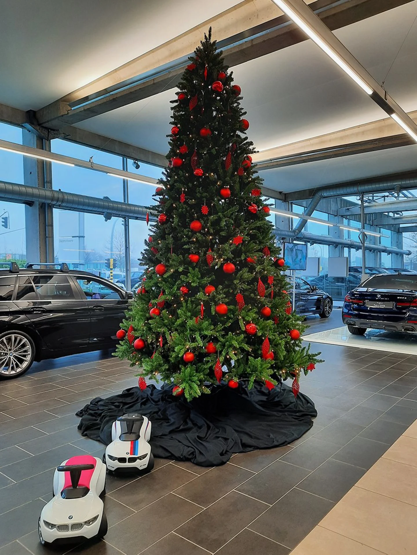 kunstkerstboom Plastic kerstballen