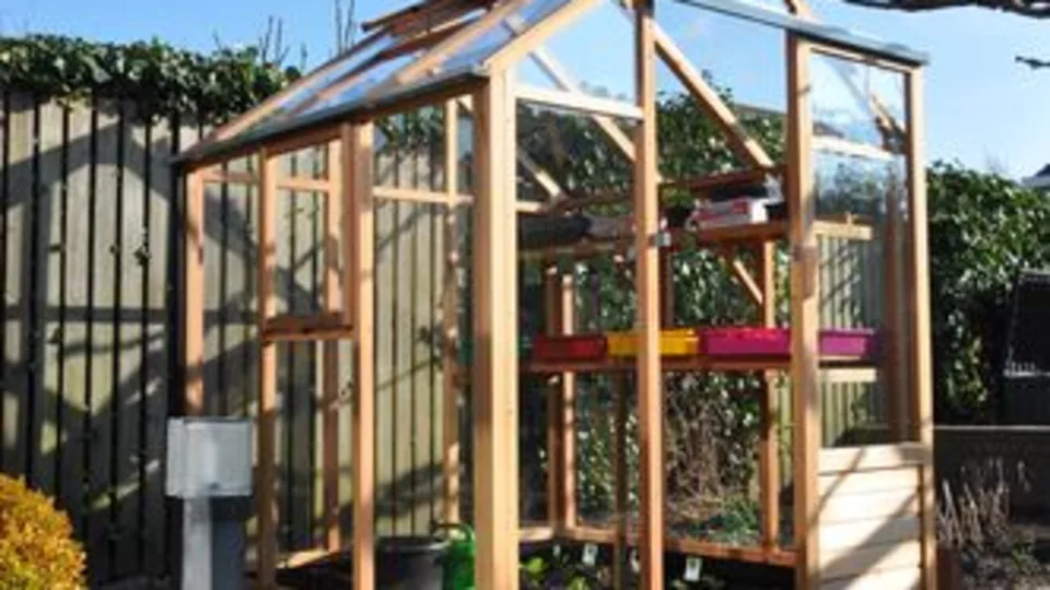 Houten tuinkas western red cedar new classic 66