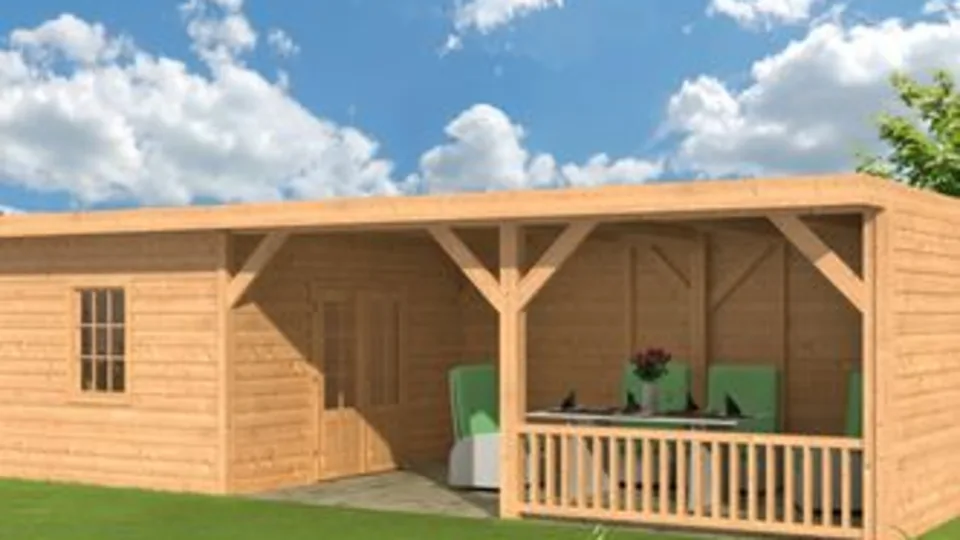 Overkapping circa 9 meter breed