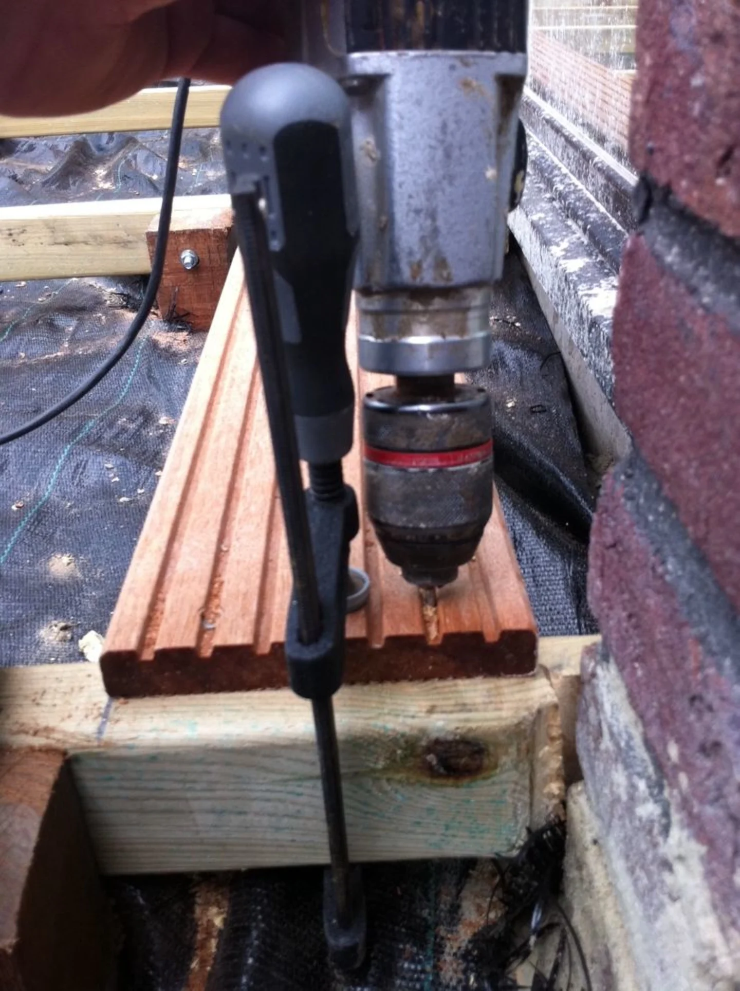 terrasplank monteren