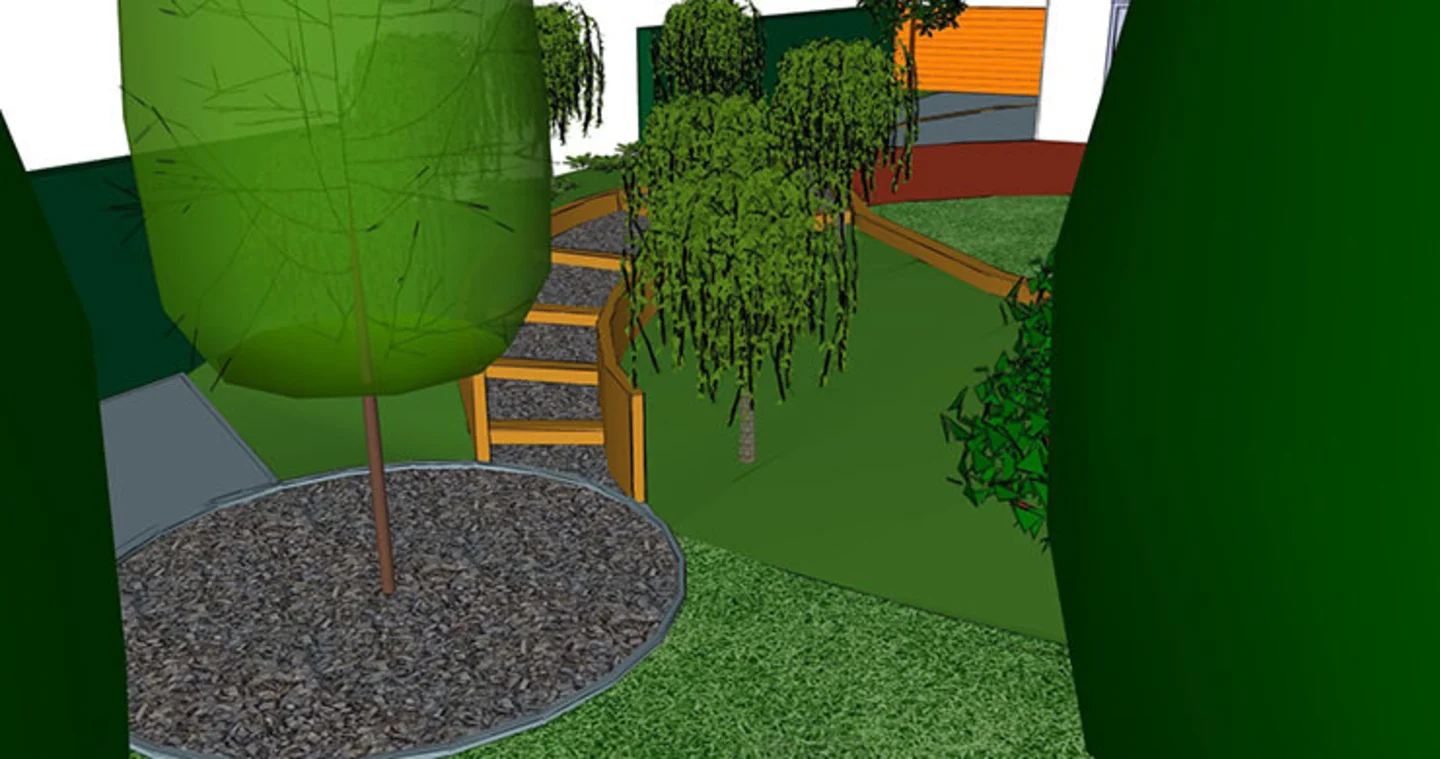 grote tuin detail trap