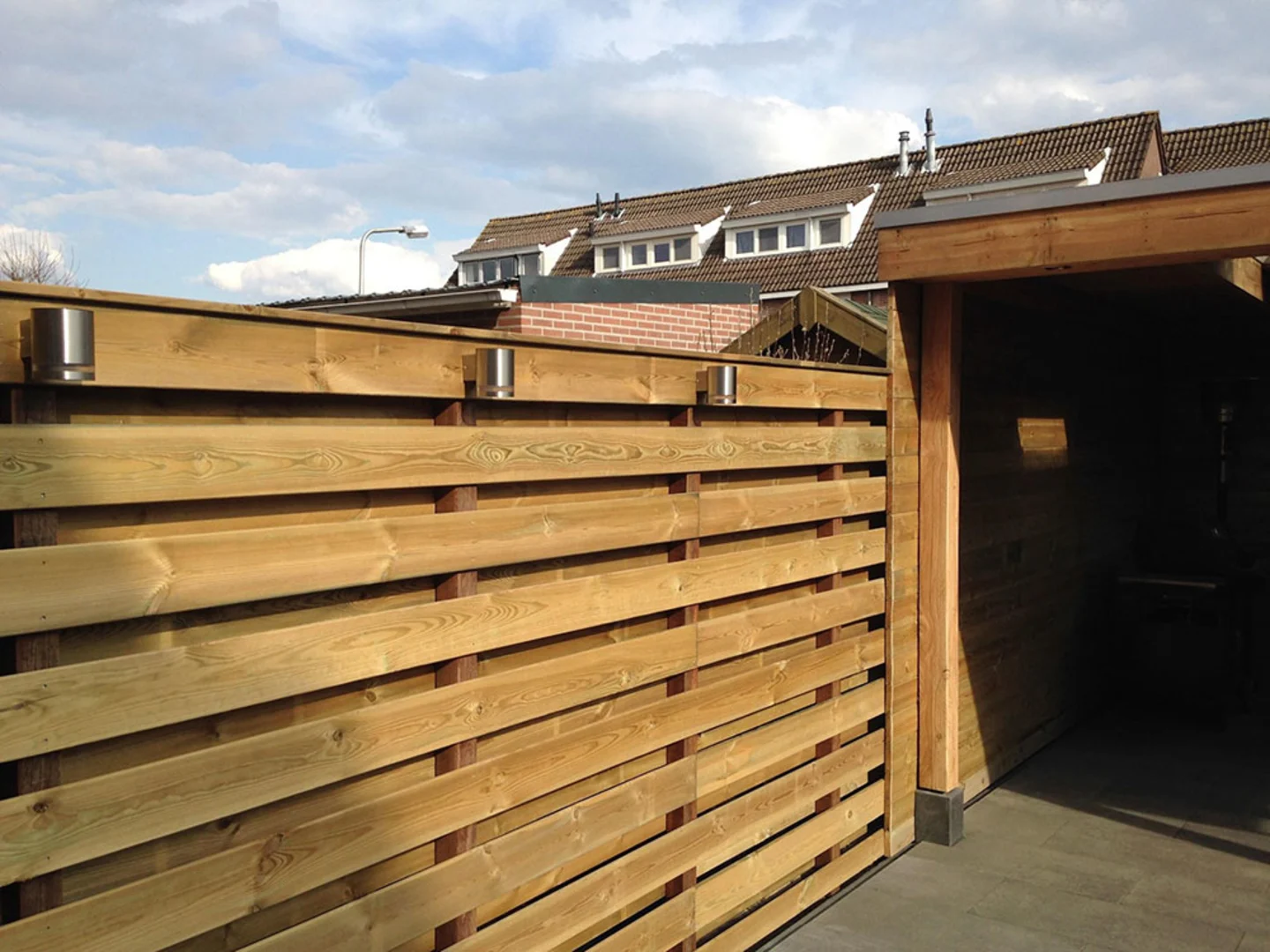 Schuttingplank grenen