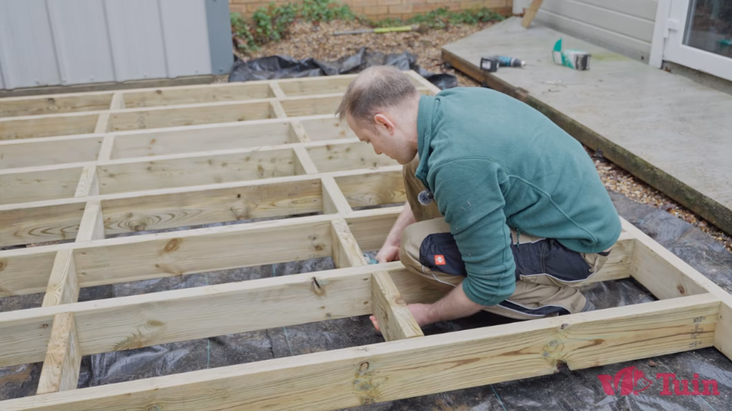 how to lay timber frame base 4