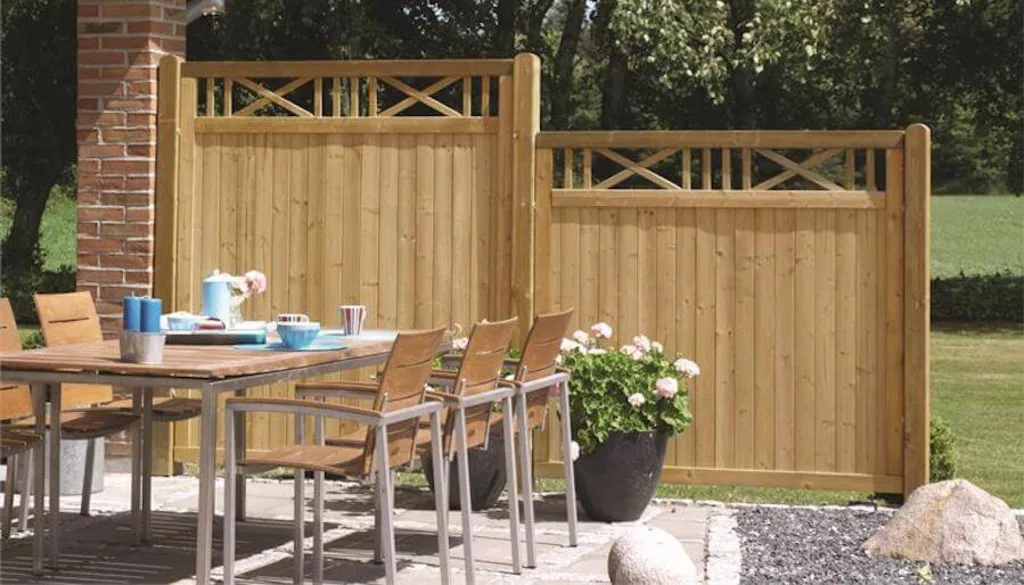 Tuinscherm element kruis