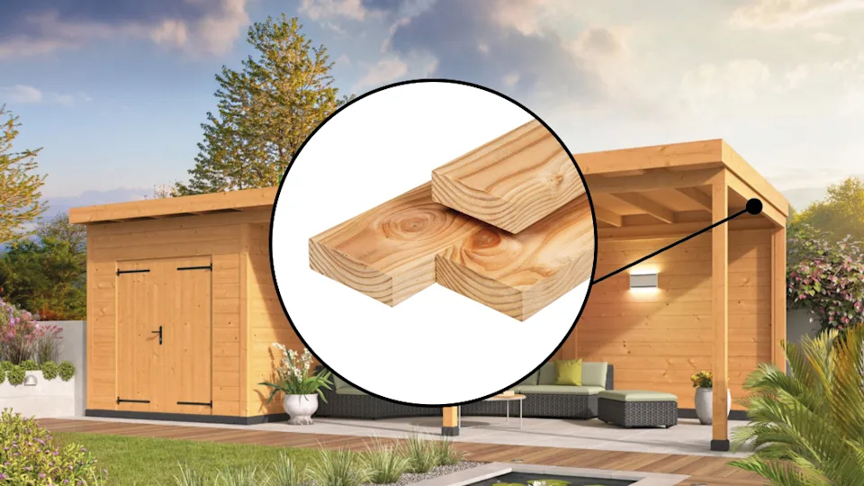 Balken voor overkapping