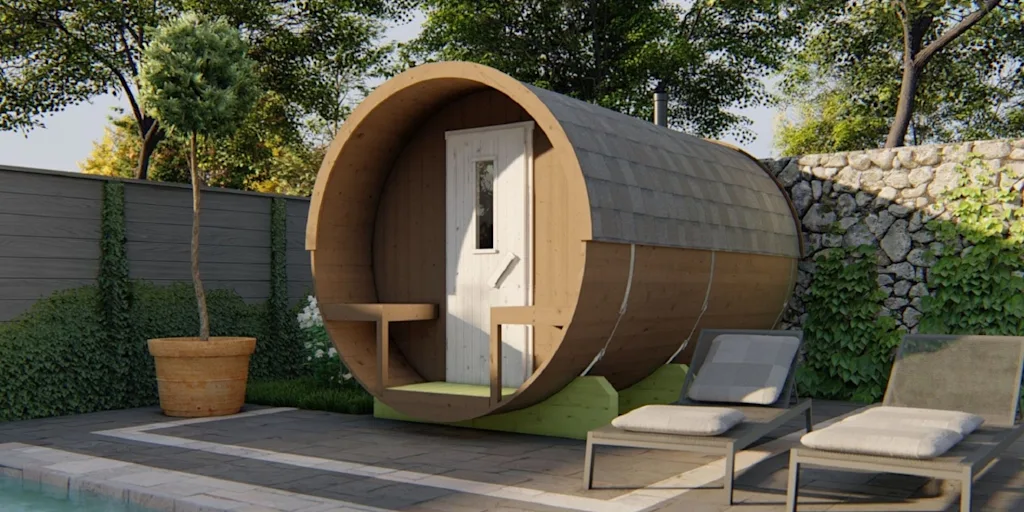 how to build a sauna barrel
