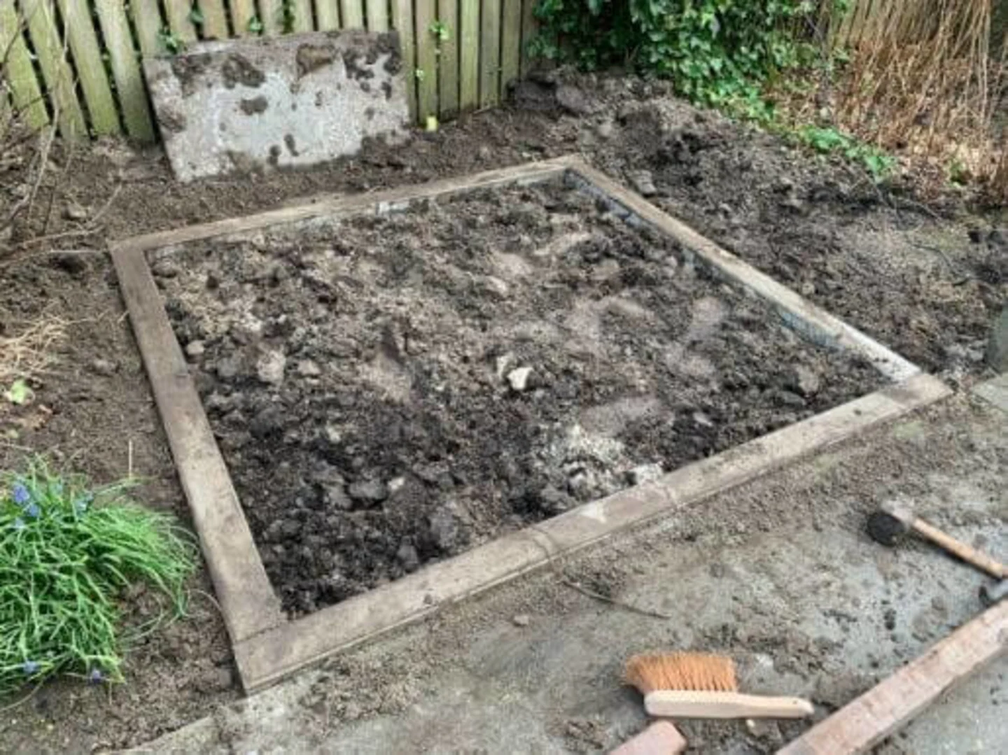 tuinkas bouwen fundering