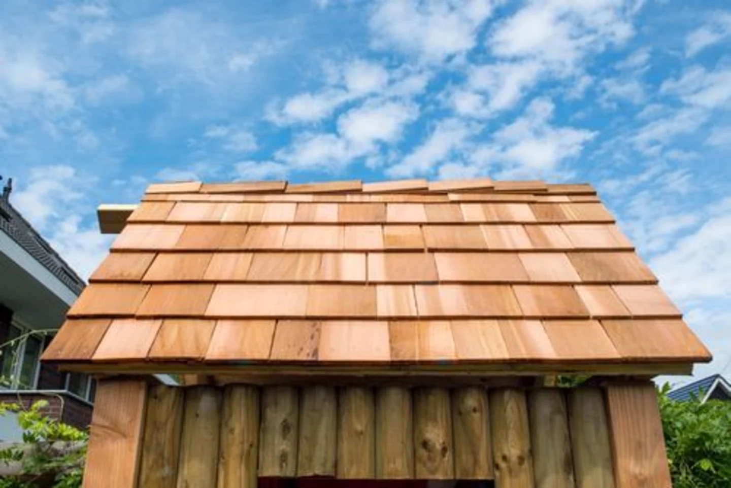 Red cedar shingles